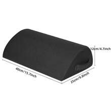 Taburete de pie para mesa de trabajo - taburete de oficina de espuma viscoelástica, almohada elevadora de piernas para juegos y oficina en casa para mejorar la postura al sentarse - Negro - Ver 2