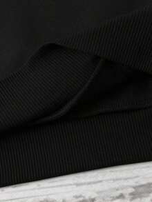 Francisca Sudadera con capucha negra de mujer con estampado del Cielo Estrellado de Van Gogh, para otoño/invierno - Negro - Ver 4