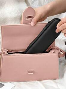 1 szt. Przenośny uchwyt na pędzle do makijażu o dużej pojemności, podróżny pokrowiec na pędzle do makijażu, wielofunkcyjny pojemnik do przechowywania pędzli do cieni do powiek, lekki organizer do przechowywania pędzli do makijażu, uchwyt na długopisy, kosmetyczka, kosmetyczka