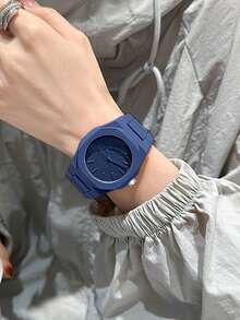 TOMI 经典男士学生商务哑光油塑珠石英手表套装，时尚男士手表套装适合日常生活和节日礼物 - 藍色 - 查看 6