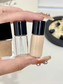 Liquid Foundation Sample Bottle,Iquid Foundation 3ml/0.1oz Sample Mini Glass Bottles For Separate Packaging Of Essence Concealer Cosmetics Empty Bottles For Travel Size Items Bottles