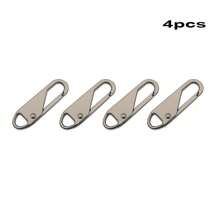 10件/8件/6件/4件/2件/1件/12件装不锈钢拉链维修套装 - 通用拉链头更换，适用于服装和钱包 - 安装简便，经久耐用