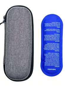 Insulated Portable Insulin Cooler Bag -Friendly Cold Ice Pack Physical Cooler Box Lightweight Simple Zipper Carry Bag Diabetes Travel Case, Portable Medication Cooler Bag For Insulin Pens And Blood Glucose Monitor Supplies,Back To School Supplies, Travel Essentials, Holiday Essentials