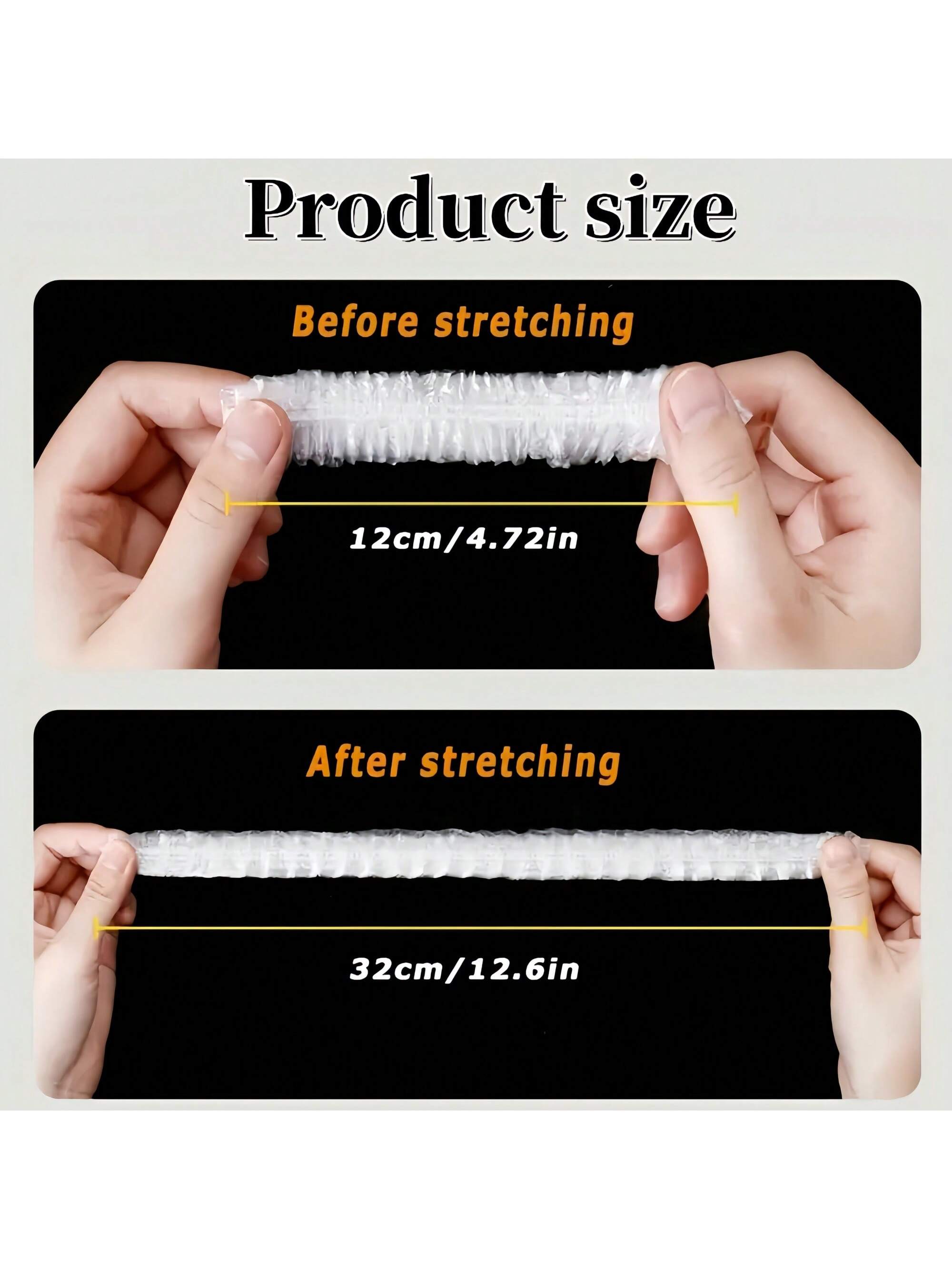 500 قطعة من أغلفة الطعام القابلة للتخلص منها، شفاف...