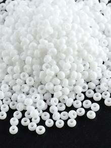 GO2CJBEADS 10g Multicolor 2mm Silverline Round Rocailles Glass Seed Beads For Bracelet Diy - Alabaster - View 2