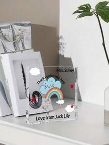 1 Peça Placa Personalizada para Professor, Presente para Ela e Ele, Presente de Apreciação ao Professor, Lembrança do Final do Semestre, Crachá de Professor Personalizado, Presente Especial para Professores, Decoração Ideal para o Escritório do Professor, Também o Melhor Presente para Professores. Presente Personalizado de Apreciação ao Professor, Adequado para Professores Femininos e Masculinos, Placa Acrílica Presente de Agradecimento ao Professor, Presente para Professor, Mentor, Assistente