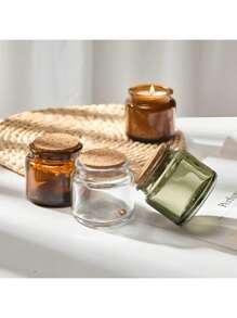 1pc Customized Name Scented Candle Cup, Heatproof Glass Home Decor Candle Holder For Dinner, Bathroom, Bedroom