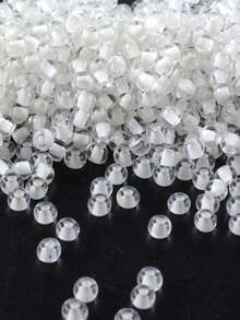 GO2CJBEADS 10克多色2毫米银线圆形洛可可玻璃种子珠，可DIY手链