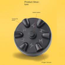 微型电击轮玩具测谎仪减压电击手指恶作剧游戏桌面减压玩具家庭聚会游戏、游戏、棋盘游戏、家庭游戏 - 黑色 - 查看 10