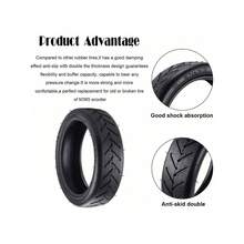 Xiao/Mi M365 Electric Scooter Replacement Tyre & Inner Tube Set - 8.5x2 Inches High-Quality Rubber Tires - Enhanced Thickness For Durability - Front/Rear Wheel Compatible - Easy To Install - 1 x 8 1/2X2 Straight Nozzle Inner Tube+ 1 x 8 1/2X2 Tyres - View 5