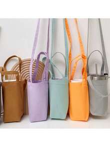 Summer Water Bottle Bucket Bag - Water Bottle Holder Purse - Casual Crossbody Bag For Women