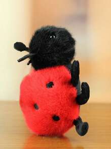 Realistic Insect Series Plush Toys - Spider, Caterpillar, Bee, Snail, Ladybug And Moth Keychain Backpack Mini Pendant - Multicolor - View 16