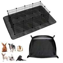 1pc Waterproof Pet Fence Mat - Durable Guinea Pig Cage Liner, Washable Bottom Pad, Reusable, Suitable For Rabbits, Guinea Pigs, Ferrets And Other Small Animals, Wear-Resistant Pet Bedding And Cage Liner