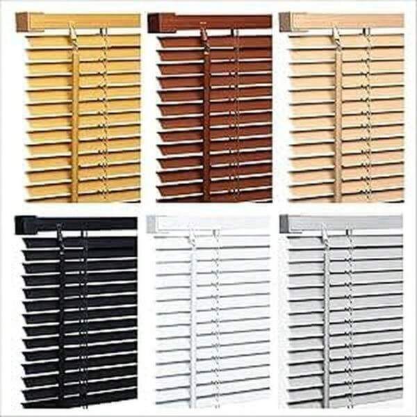 Easy Fit PVC Venetian Blinds - Trimmable Fittings, Twist Open Close Shutter