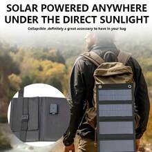 Foldable Solar Board, 20W Portable Folding Solar Panel Charger Kit IP65 Foldable Solar Charger Board For Camping Hiking - Multicolor - View 6