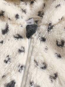 Herbst/Winter Baby Jungen Kleidung mit Kapuze, flauschiger, loser Langarm-Jumpsuit, modisches Design für Neugeborene und Säuglinge