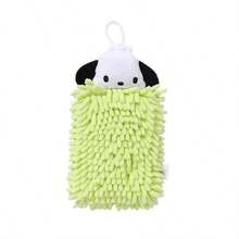 Miniso Sanrio Pochacco Chenille Hand Towel, Chenille Fibers Are Soft And Skin-Friendly, Strong Water Absorption, Hanging Indoors For Easy Access (1 PC) - Green - View 4
