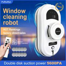 PuRuiKai Smart Window Cleaning Robot – Auto Glass Cleaner With Remote & Edge Detection - EU C Type Plug(220-240V) - View 6