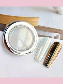 0.3g/Pc Gold Holographic Chameleon Nail Powder, DIY Nail Art Decorative Optical Color Changing Nail Powder - 彩色 - 查看 2