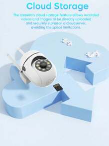 2/4pcs 1080p HD 5G Smart Home Safety Camera - All-Weather Color Night Vision, Pan/Tilt/Zoom, Bidirectional Audio, Pet Monitor With Movement Alerts - Wireless Indoor/Outdoor Security Cam