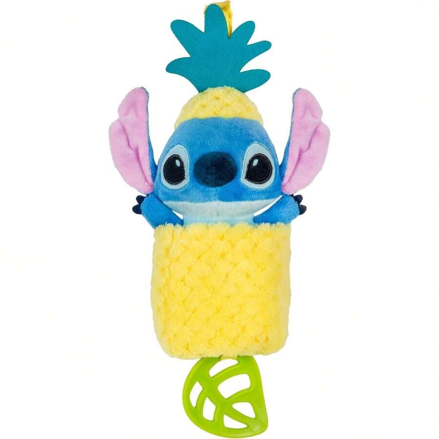 Disney Baby Stitch 12 Inch On-The-Go Pulldown Soft Activity Ziggle Teether Toy - Multicolor - View 1