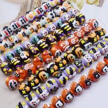 5 Stücke Halloween Perlen, geeignet zum Herstellen von Armbändern und Halsketten