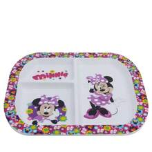 STOR PLATO DIVIDIDO RECTANGULAR ST MINNIE BOLD FLORALS con 3 compartimentos. APTO MICROONDAS OFICIAL GARANTIZADO