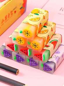 10/6包迷你学校办公铅笔橡皮擦白色绘图橡皮擦美术橡皮擦适合儿童日常使用可清洗不伤纸