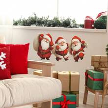 Naklejka ścienna z motywem Świętego Mikołaja do sypialni, salonu i wystroju domu