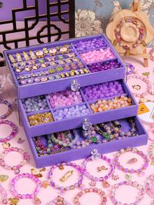 Teen's Diy Beaded Handicraft Intelligent Development, Girls' Creative Bracelets, Necklaces, Jewelry, Jewelry Making Gifts