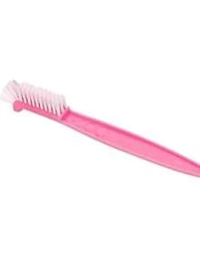 Escova Para Limpar Mamadeira Com Limpa Bico Rosa Kababy - Rosa - Visão 1
