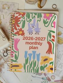 Trees A5 Monthly Planner 2025-2027, Simple Weekly And Monthly Planner Notebook Academic Year Calendar With Notes, 32 Pages, Office & School Supplies, Perfect Gifts - Multicolor - View 1