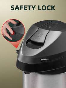 1 件压力不锈钢真空瓶，大容量壶，家用和车用热水瓶，3 升容量