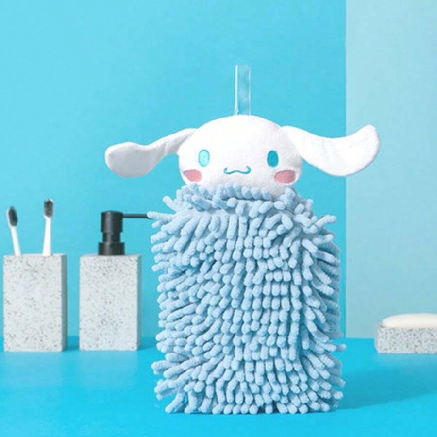 Miniso Sanrio Cinnamoroll 雪尼尔手巾,雪尼尔纤维柔软亲肤,吸水性强,室内悬挂方便取用(1 条) - 藍色 - 查看 1