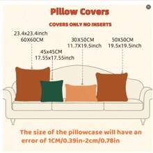 4pcs/Set Bohemian Style Sofa Bed Head Pillowcase, Soft & Clear Print Decorative Throw Pillow Cover, 45x45cm, Without Inner Pillow, Simple Gift, Sofa Cushion, Star, Decor Style, Easy To Use, Pillow Gifts Birthday Graduation