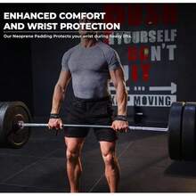 Lifting Straps Weightlifting, Bodybuilding, Powerlifting, Strength Training, & Deadlifts - Padded Neoprene 21 Inch Cotton Lifting Wrist Straps, Gym Wrist Straps Weight Lifting - màu đen - Xem 6