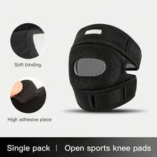 Vilico 1pc Blue, Black, Gray, Pink Double Strap Compression Knee Brace, Perforated Design, Unisex, Suitable For Sports, Outdoor Running, Skipping, Fitness, Protects Knees And Meniscus, Professional Sports Knee Support - Multicolor - View 10