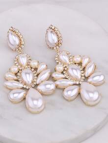 Hoa tai kẹp không xỏ khuyên, kẹp xích hợp kim đồng đính đá pha lê hàn thủ công nhiều hình dạng hình học nhiều màu sắc, thích hợp đeo hàng ngày - E1414Clip - Xem 7