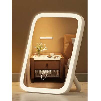 LED化妆镜，3种灯光模式，触控操作，便携式支架，可折叠收纳，旅行化妆镜，LED化妆镜，便携式LED化妆镜，女士圣诞礼物