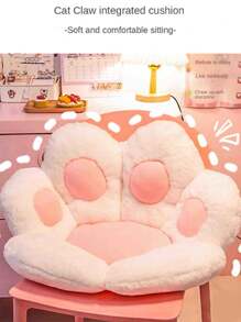 1 pieza Cojín decorativo con diseño de pata - Gris - Ver 2