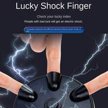 微型电击轮玩具测谎仪减压电击手指恶作剧游戏桌面减压玩具家庭聚会游戏、游戏、棋盘游戏、家庭游戏 - 黑色 - 查看 5