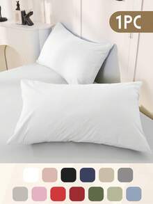 1 funda de almohada suave, funda de almohada de tamaño estándar, cierre de sobre, resistente a las arrugas, el desvanecimiento y las manchas, sin incluir el relleno de la almohada, decoración de otoño, decoración de habitación, de vuelta a la escuela, útiles escolares, blanco, rosa, negro, azul marino, beige, gris, verde, azul, verde