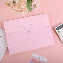 Pink School Office Supplies, Accordion File Organizer - Pocket Letter Size Expanding Folder School & Office - Portable Document Organizer DZC0 - Xanh đậm - Xem 4