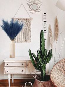 33/15/6 Stücke künstliches Rattan, 55 cm/21,65 Zoll flauschige Kunstblumen, Schwarz, Grau, Dunkelgrau, künstliches Rattan-Schilf für die Dekoration von Zuhause und Bauernhäusern, Dekoration im Boho-Stil, Dekoration aus künstlichen Blumen und Rattan, Raumdekoration als Vasenfüller, Dekoration für Hochzeitstafeln