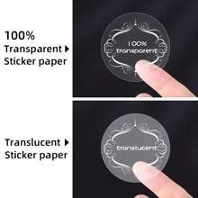 50pcs A4 Size Transparent PET Self-Adhesive Sticker Paper, 8.28 X 11.69 Inches, Waterproof And Printable, Suitable For Inkjet/Laser Printer - Ideal For DIY Projects And Decals