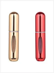 5 件/4 件/3 件/2 件/1 件 5ml 可再填充香水瓶、便携式可再填充香水雾化器瓶、可再填充香水旅行喷雾瓶、迷你便携式空液体容器、旅行必需品、海滩旅行收纳袋、适用于香水、女士香水，适合度假、露营、度假、返校
