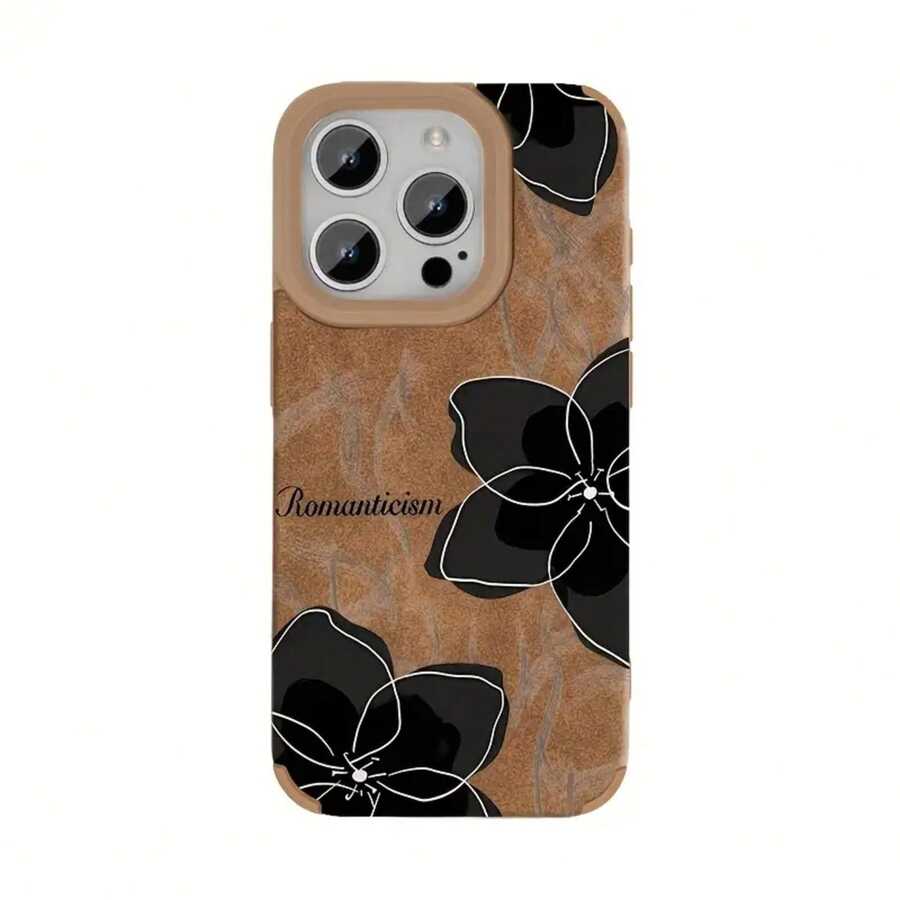 Funda compatible con phone 16 Pro, 15/14 Plus, 13/12/11. Esta funda retro de piel sintética presenta un diseño pintado a mano en color marrón. Ofrece un estilo moderno y una amortiguación de alta calidad. Ideal tanto para hombres como para mujeres. - Colores mixtos 2 - Ver 1