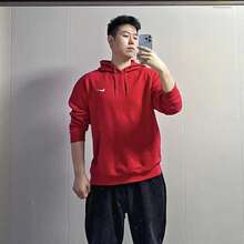 Nike 品牌logo 連帽長袖 繫帶套頭 圓領衛衣 紅色/623453-657 - 紅色 - 查看 3