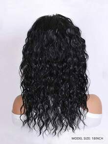 Billowig Pretty Brown & Black Wig With Bangs, Natural Messy Medium Length Curly Hair, Synthetic Wig-Lightweight & Heat-Friendly & Beginners Friendly , Suitable For Woman Daily, Gatherings, Cosplay, Halloween, Costume Parties, Music Festivals, Weddings And Balls - 黑色 - 查看 5