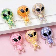 1/6/12/18/48 peças Brinquedos Macios e Fofos, Design Mochi, Cores Aleatórias, Adequado para Crianças, Pode Ser Usado como Presentes de Festa com Tema Espacial, Brinquedos de Banho para Crianças, Decorações de Piscina, Decoração de Mesa de Escritório, Brinquedos Fofos Anti-Estresse, Bolas de Aperto, Lembrancinhas de Festa de Aniversário, Estilos e Cores Aleatoriamente Variados - Multicolorido - Visão 7